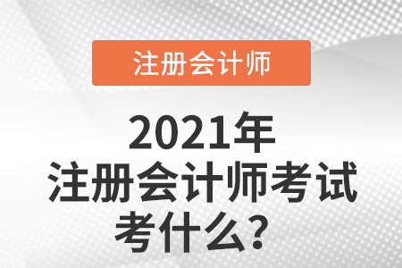 注冊會計師考試考什么
