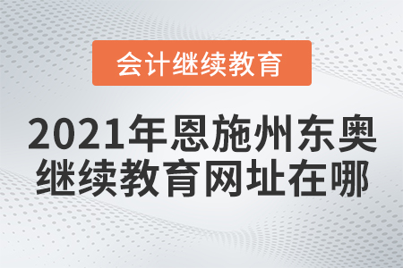 2021年恩施州東奧會計繼續(xù)教育網(wǎng)址在哪？