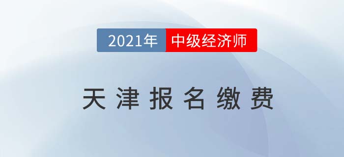 天津2021中級經(jīng)濟師報名費用