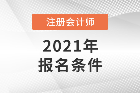 江蘇省泰州注冊會計師報名條件2021年