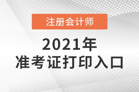 注冊(cè)會(huì)計(jì)師考試準(zhǔn)考證打入口只有一個(gè)嗎