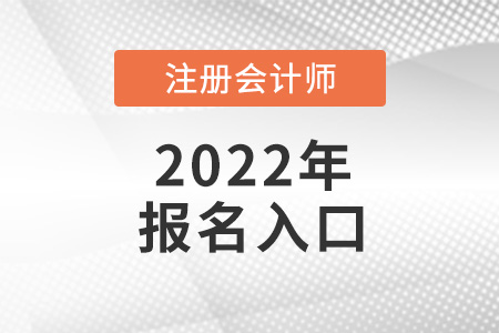 2022年注冊會計(jì)師報名入口官網(wǎng)
