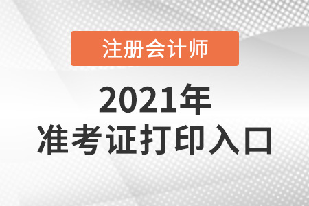 2021年注冊會計師準考證打印不了