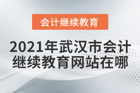 2021年武漢市會計人員繼續(xù)教育培訓網(wǎng)站在哪？