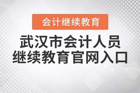 武漢市會(huì)計(jì)人員繼續(xù)教育官網(wǎng)入口