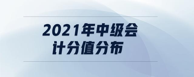 2021年中級會計分值分布