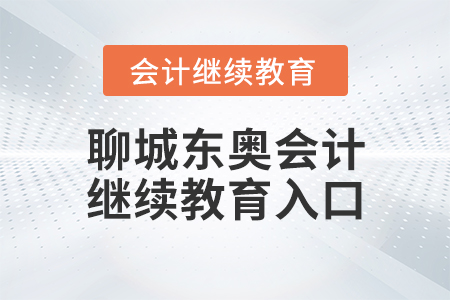 聊城東奧會(huì)計(jì)繼續(xù)教育入口