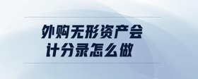 外購無形資產(chǎn)會(huì)計(jì)分錄怎么做