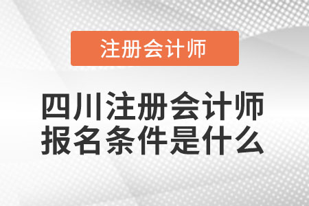 四川省涼山注冊會計(jì)師報(bào)名條件是什么