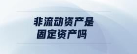 非流動(dòng)資產(chǎn)是固定資產(chǎn)嗎
