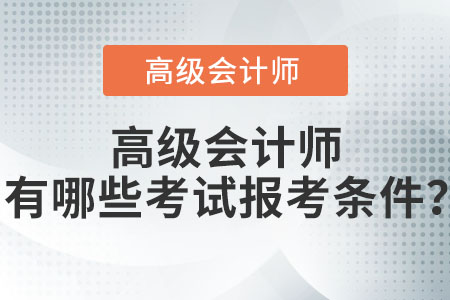 高級(jí)會(huì)計(jì)師有哪些考試報(bào)考條件？