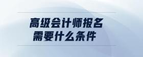 高級會(huì)計(jì)師報(bào)名需要什么條件