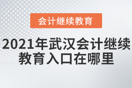 2021年武漢會計繼續(xù)教育入口在哪里？