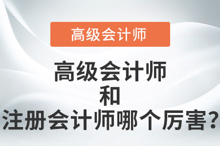 高級(jí)會(huì)計(jì)師和注冊(cè)會(huì)計(jì)師哪個(gè)厲害？