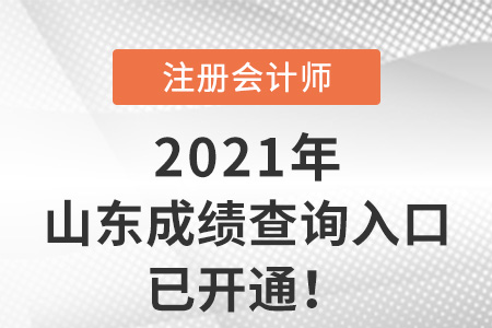 山東省濱州2021年注冊(cè)會(huì)計(jì)師考試成績(jī)查詢系統(tǒng)已開通