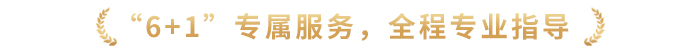 “6+1”專屬服務(wù)，全程專業(yè)指導
