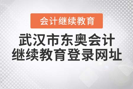 武漢市東奧會計繼續(xù)教育登錄網(wǎng)址