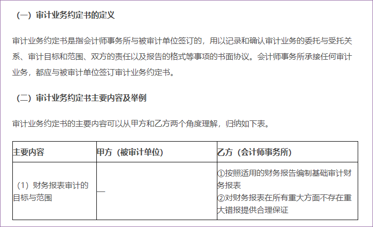 審計(jì)業(yè)務(wù)約定書(shū)