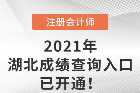 湖北省隨州2021年cpa成績查詢?nèi)肟谝验_通