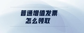 普通增值發(fā)票怎么領取
