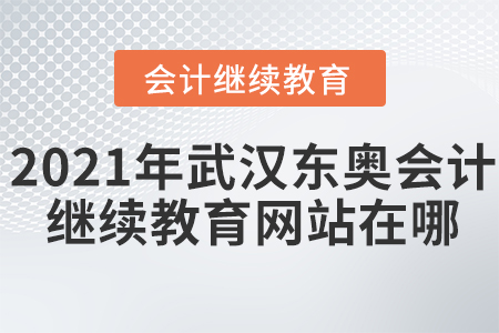 2021年武漢東奧會(huì)計(jì)繼續(xù)教育網(wǎng)站在哪？