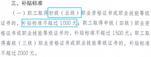 云南技能提升補貼標(biāo)準(zhǔn)