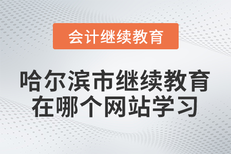 哈爾濱市會(huì)計(jì)繼續(xù)教育在哪個(gè)網(wǎng)站學(xué)習(xí)？