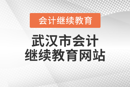 武漢市會(huì)計(jì)繼續(xù)教育網(wǎng)站