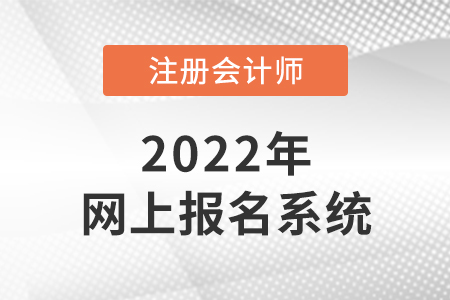 2022年注冊(cè)會(huì)計(jì)師網(wǎng)上報(bào)名系統(tǒng)是什么？