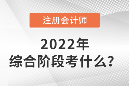 2022年注冊(cè)會(huì)計(jì)師綜合階段考試考什么？