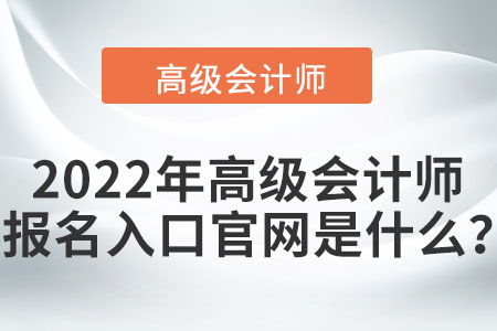 2022年高級會計師考試報名入口只有一個嗎？