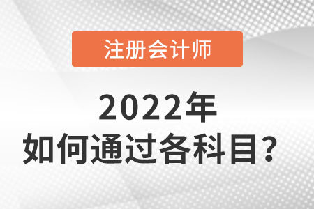 注冊會計師如何通過各科目？