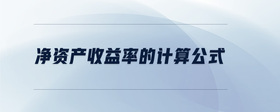凈資產(chǎn)收益率的計(jì)算公式