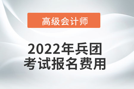 2022年新疆生產(chǎn)建設(shè)兵團(tuán)高級會計師考試報名費用公布