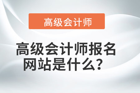 高級(jí)會(huì)計(jì)師報(bào)名網(wǎng)站是什么？