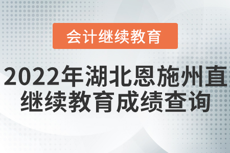 2022年湖北恩施州直會(huì)計(jì)繼續(xù)教育成績(jī)查詢(xún)