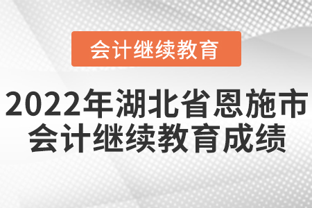 2022年湖北省恩施市會(huì)計(jì)繼續(xù)教育成績(jī)查詢