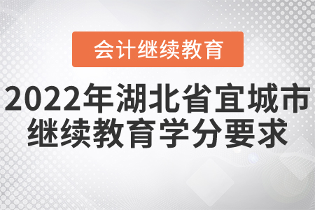 2022年宜城市會計繼續(xù)教育學(xué)分要求