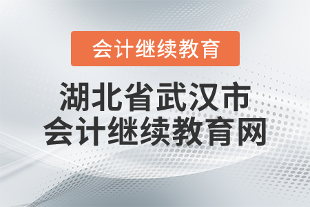 湖北省武漢市會計繼續(xù)教育網(wǎng)
