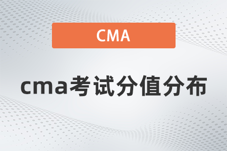 cma考試分值分布