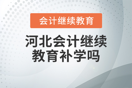 河北會(huì)計(jì)繼續(xù)教育補(bǔ)學(xué)嗎？