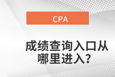 浙江省嘉興cpa成績(jī)查詢?nèi)肟诠倬W(wǎng)在哪？