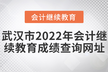 武漢市2022年會(huì)計(jì)繼續(xù)教育成績(jī)查詢網(wǎng)址