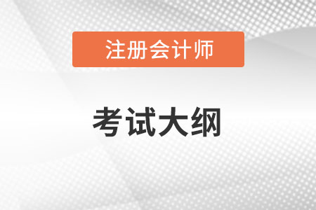 注冊(cè)會(huì)計(jì)師2022大綱考試內(nèi)容是什么？