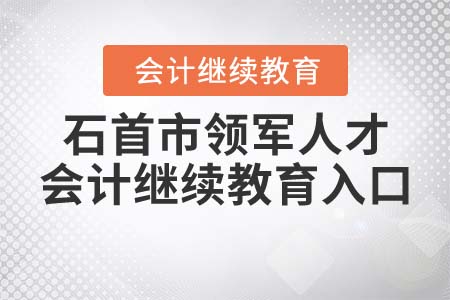 2022年石首市（領(lǐng)軍人才）會計繼續(xù)教育登錄入口