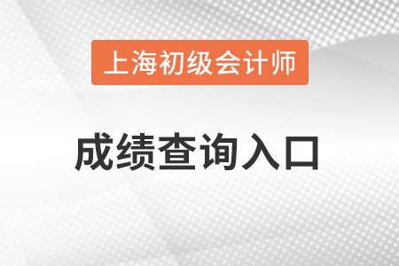上海市松江區(qū)初級會計成績查詢?nèi)肟谠趺催M入？
