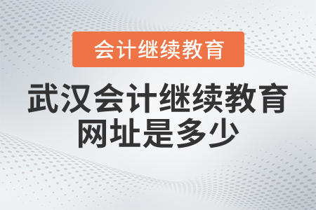 武漢會(huì)計(jì)繼續(xù)教育網(wǎng)址是多少？
