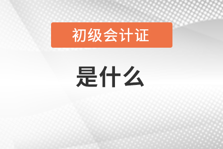 了解初級(jí)會(huì)計(jì)證是什么？