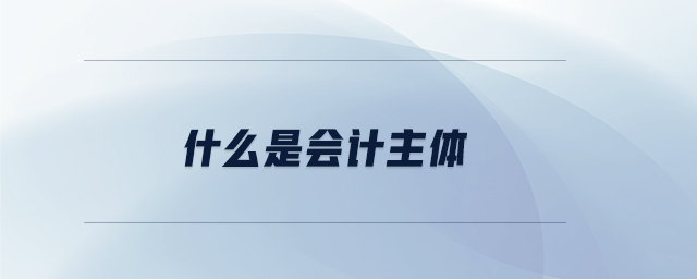 什么是會(huì)計(jì)主體