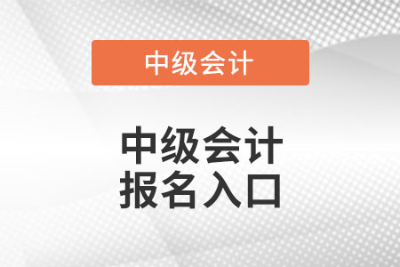 中級(jí)會(huì)計(jì)師全國(guó)統(tǒng)一考試網(wǎng)上報(bào)名入口？